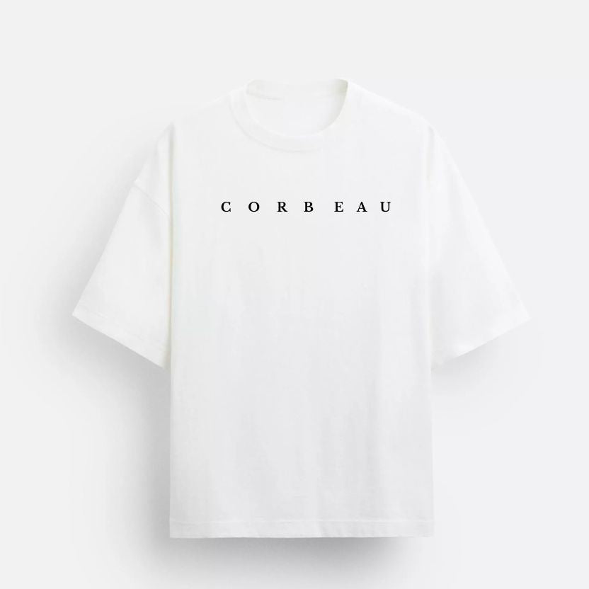 T-shirt Corbeau Studio blanc